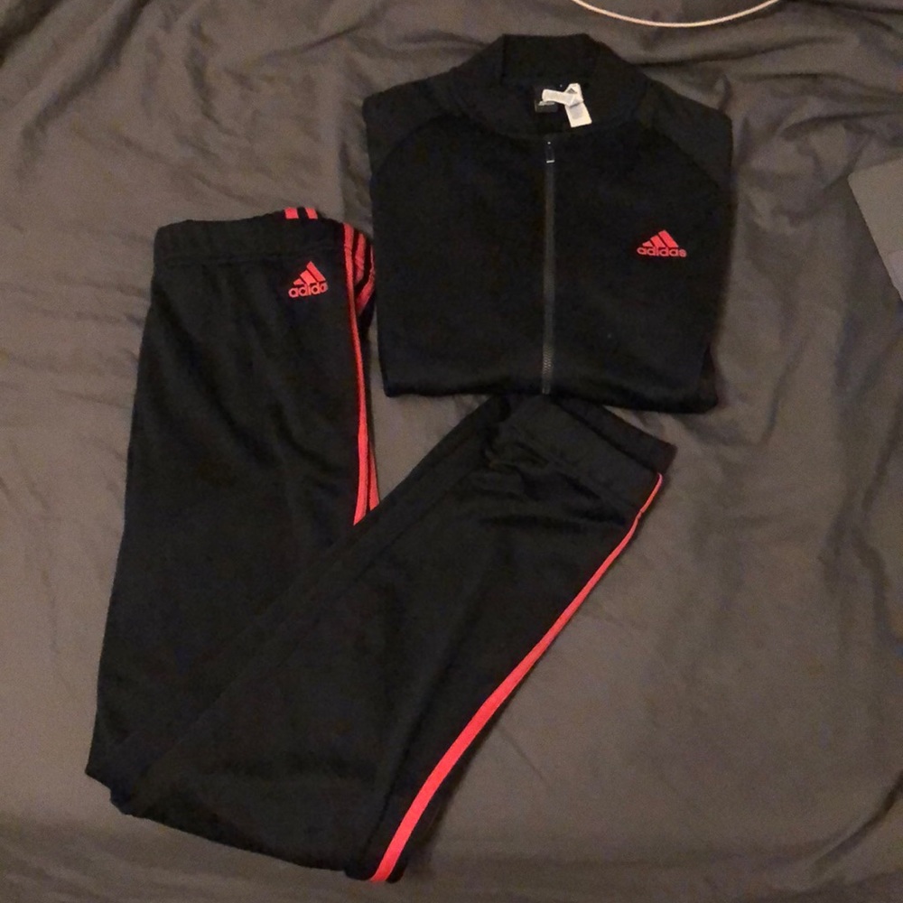 Adidas sports suit includes jacket and pants